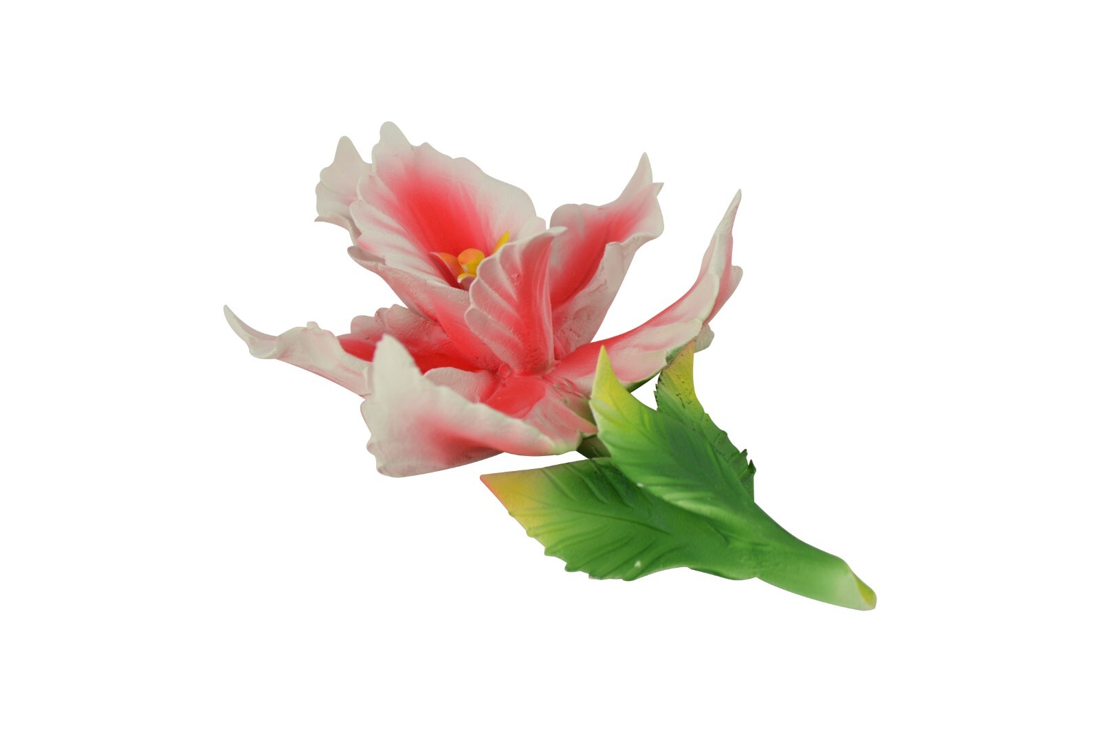 Capodimonte 6″ Inch Italian Handmade Ceramic Pink Orchid