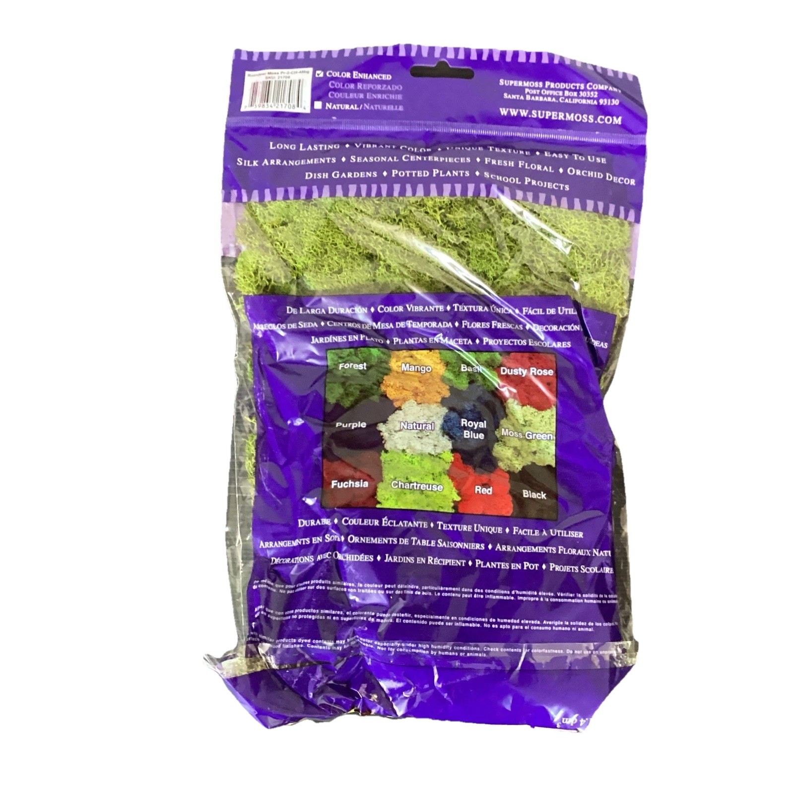 Moss Green Preserved Reindeer Moss Terrarium Floral Arrangement Fairy Garden