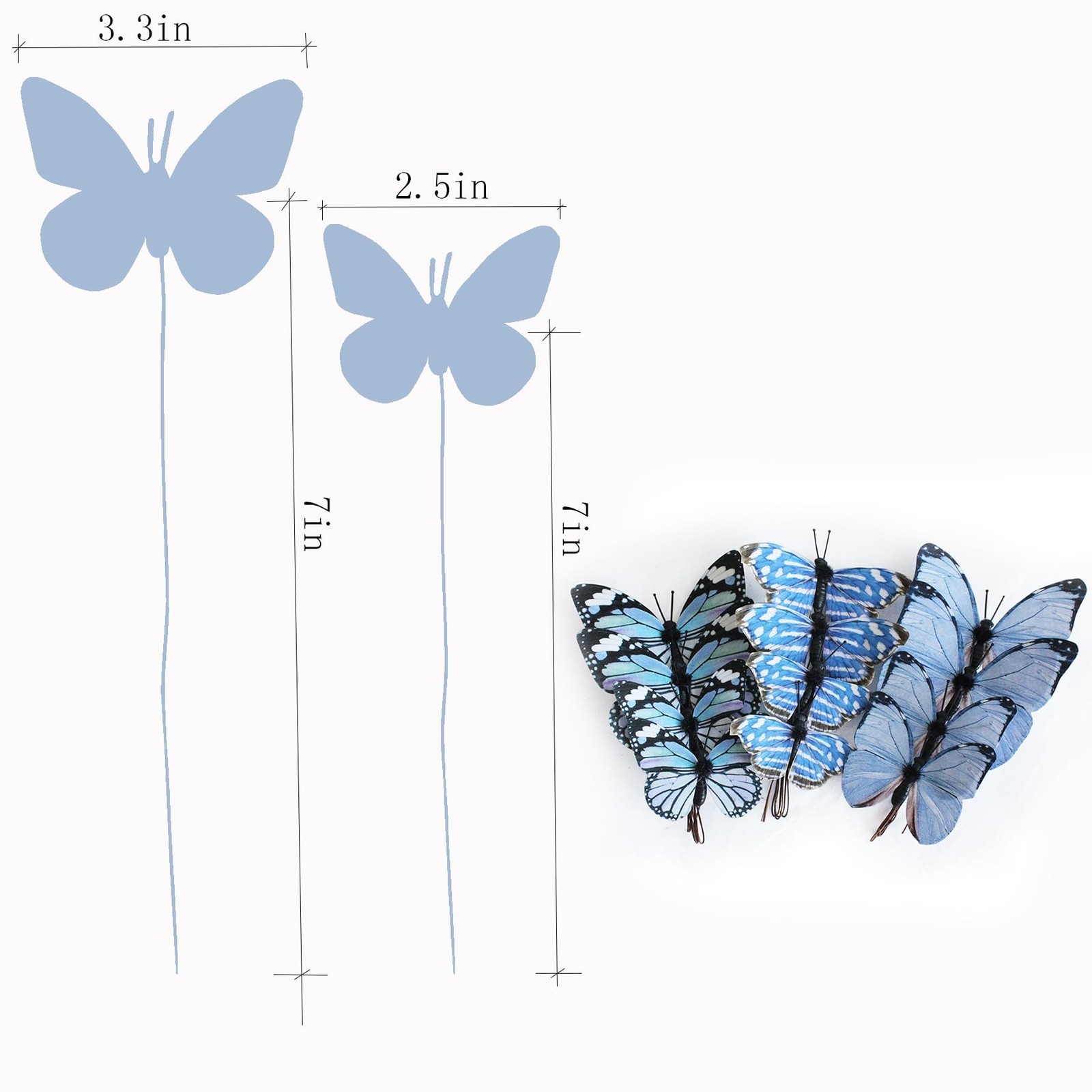 Artificial 3D Decorative Butterflies, Highly Decorative, Suitable for Wedding…