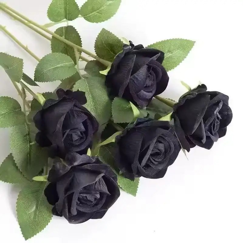 Artificial Rose Flowers Realistic Faux Rose Stems Wedding Home Party Decor 20PC