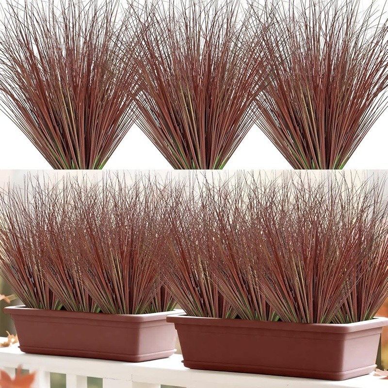 Artificial Wheat Grass Outdoor Plants Faux Greenery Decor Home Garden Party New