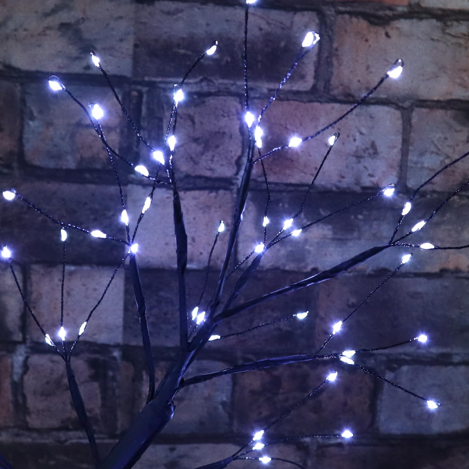 108 LED Tabletop Tree Light, 20 Inch Lighted Artificial Bonsai Cool White