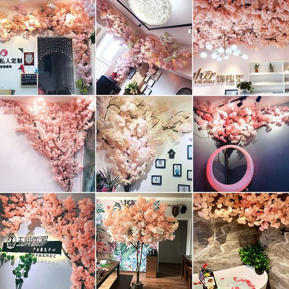 Champagne Cherry Blossom Tree Decor – 30 Branches for Indoor Weddings