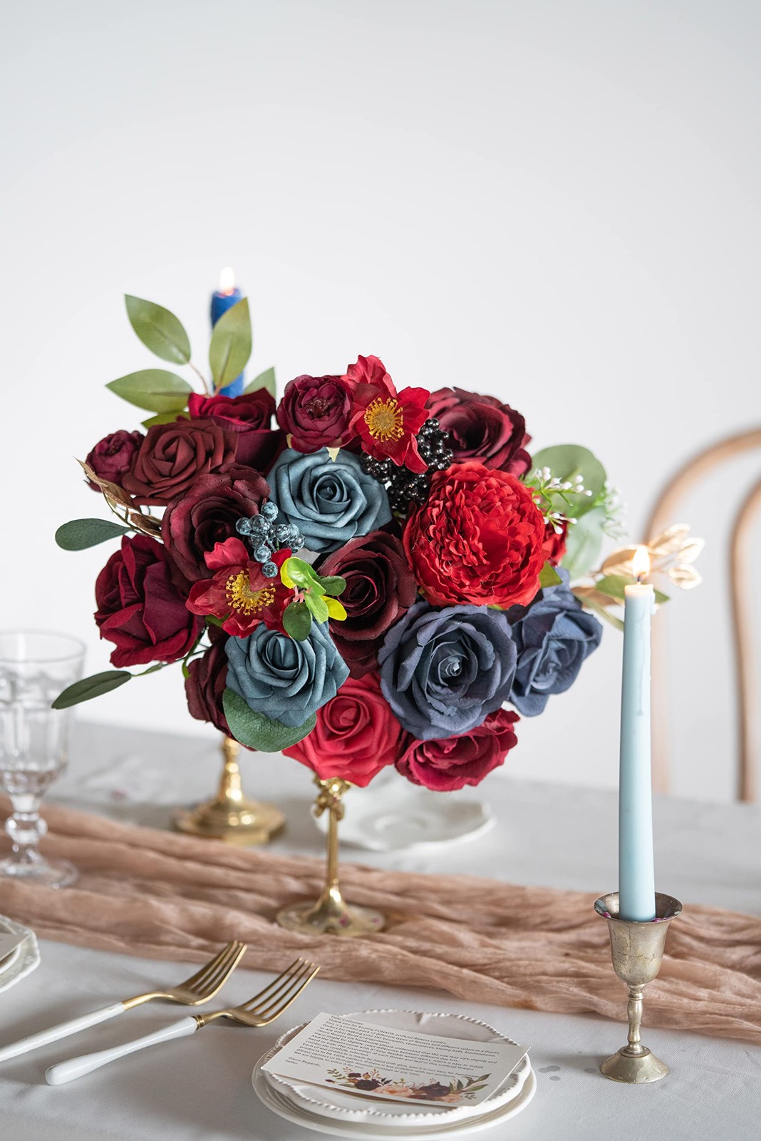 Artificial Flowers Wedding Flowers Combo for Silk Fake Flowers Roses for DIY …