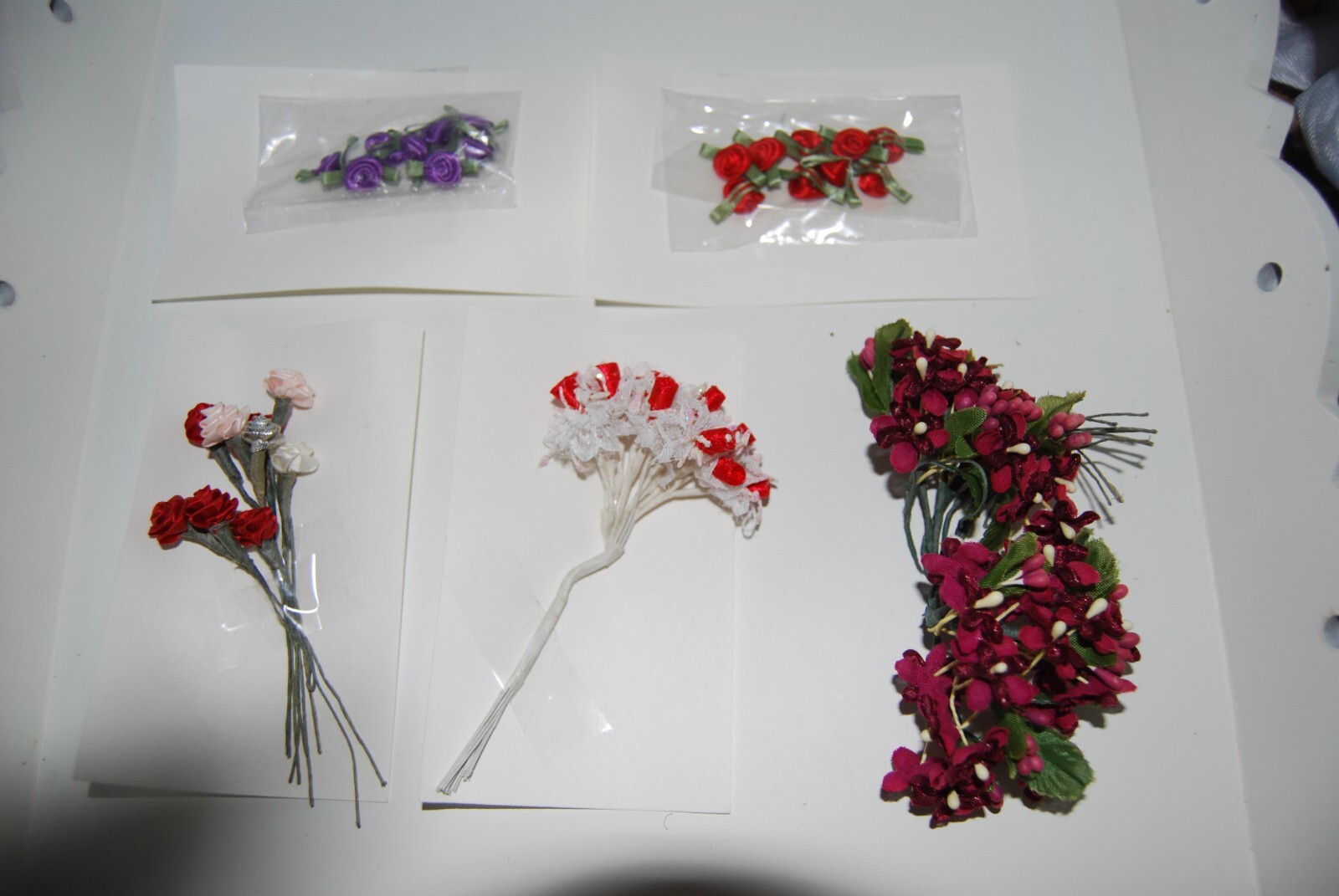 Flower stems Multiple made out of ribbon: sewing, crafts, clothing