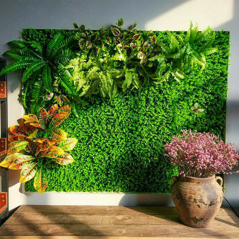 1X Artificial Grass Green Plant Lawns Carpet Home Garden Wall Landscaping