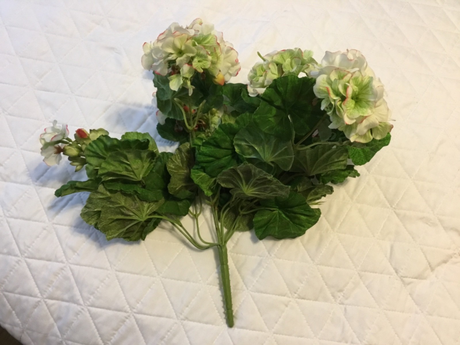 Home Interiors Vintage Foliage Geranium Flower Stem