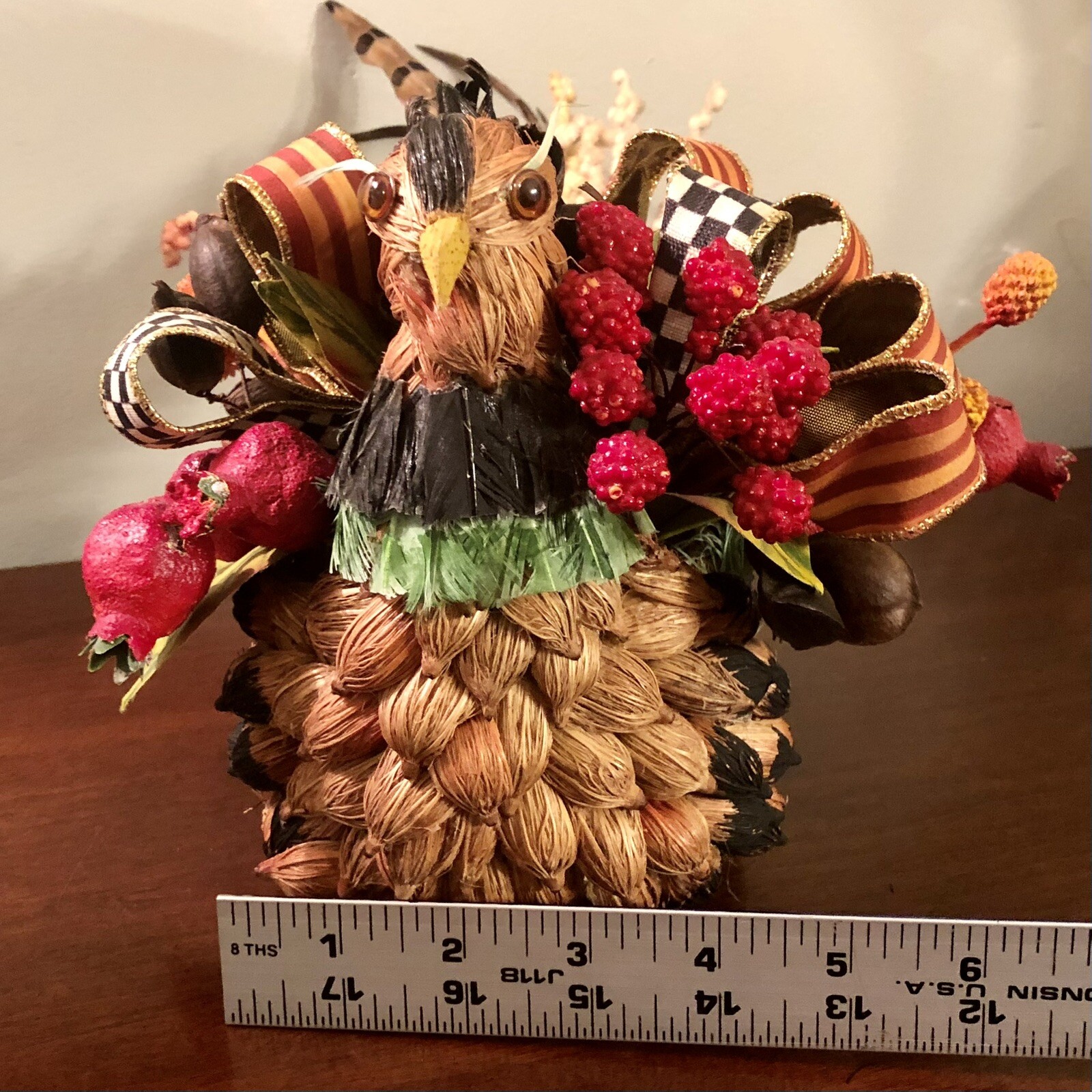 Mackenzie Childs-Bittersweet Pheasant-Centerpiece-Retired-Rare