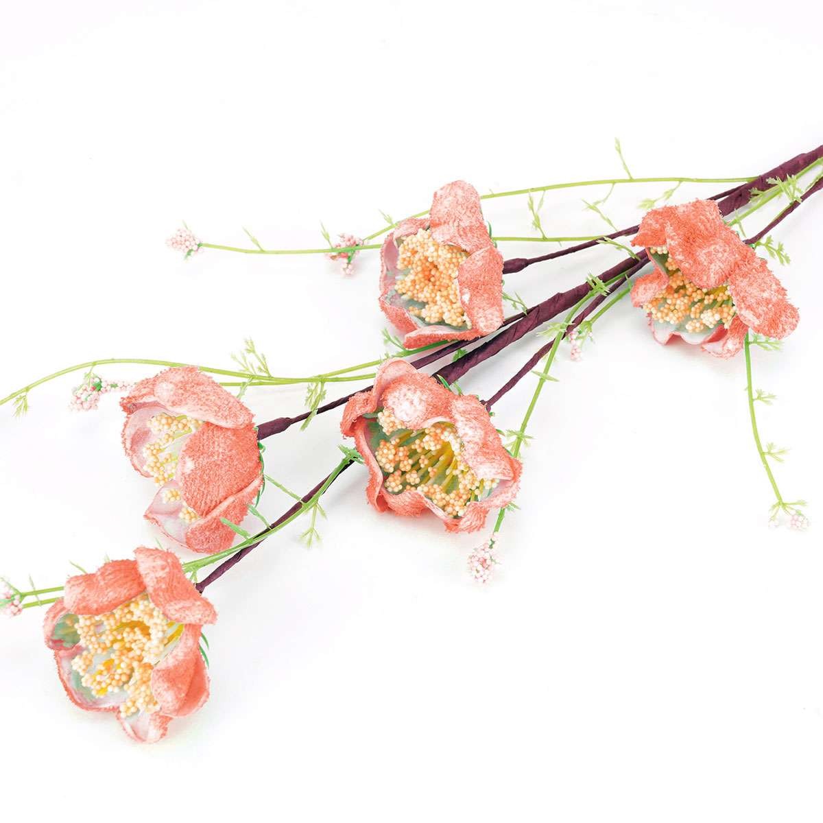 Glitter Artificial Poppy Stems Multicolor Floral Branches Home Vase Table Decor