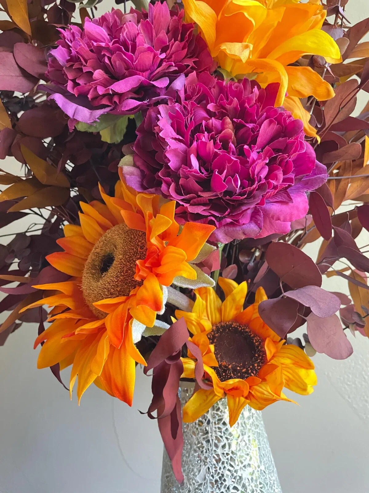 Large Sunflower Floral Arrangement: Fall Home Decor, Wedding Table Centerpiece