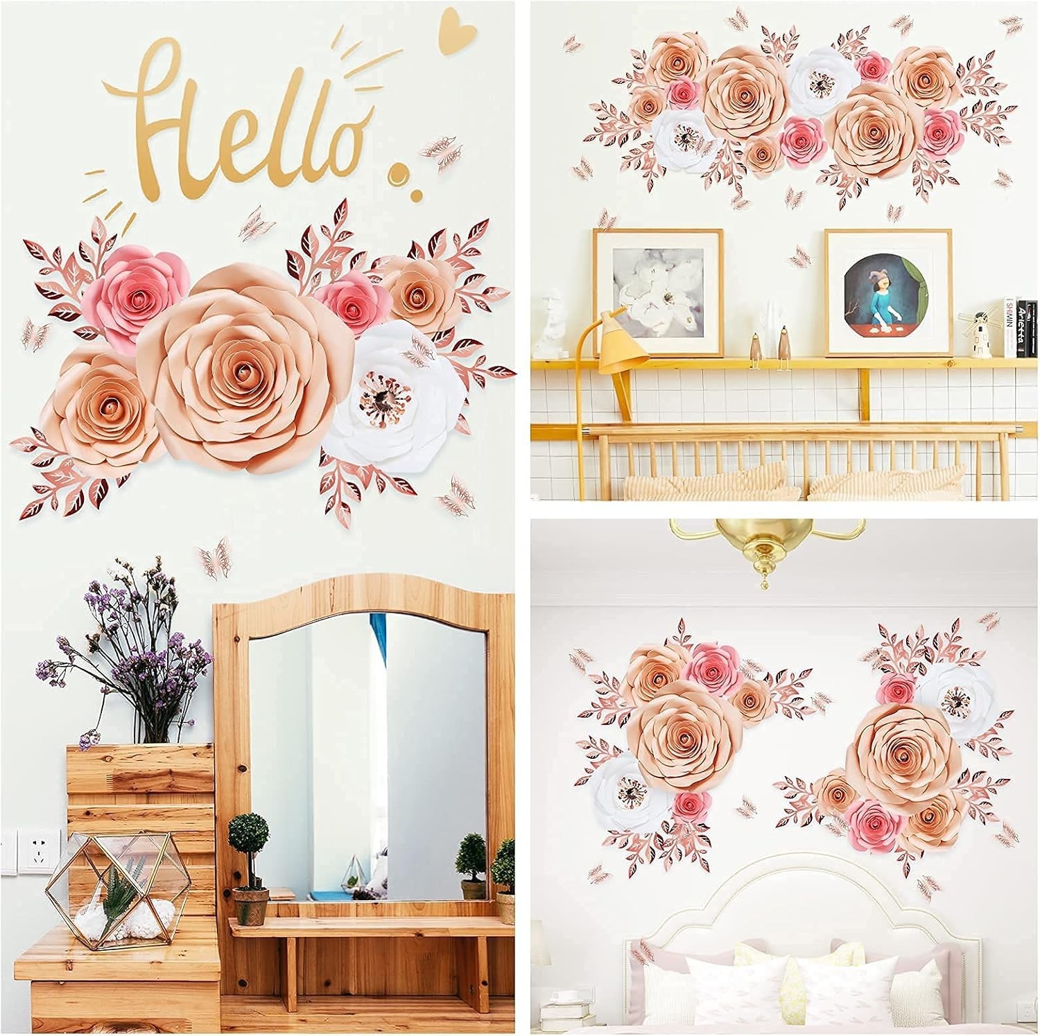 Pre-Assembled 3D Paper Flowers – Transform Your Space with Whimsical Elegance