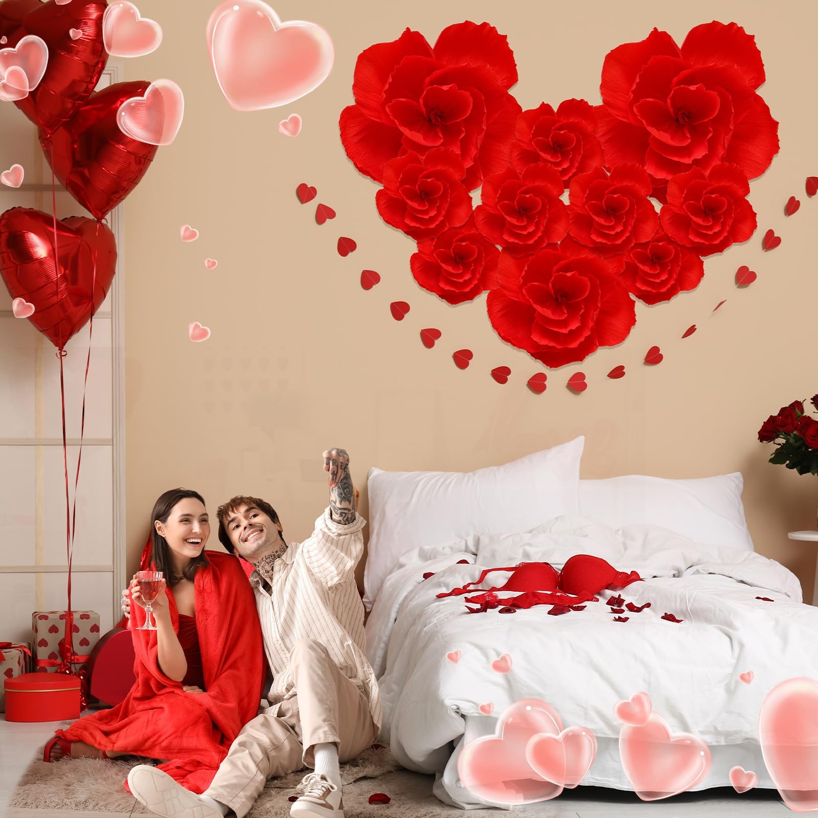 Giant Paper Flowers Artificial Large Paper Flower Decoration for Wall Art