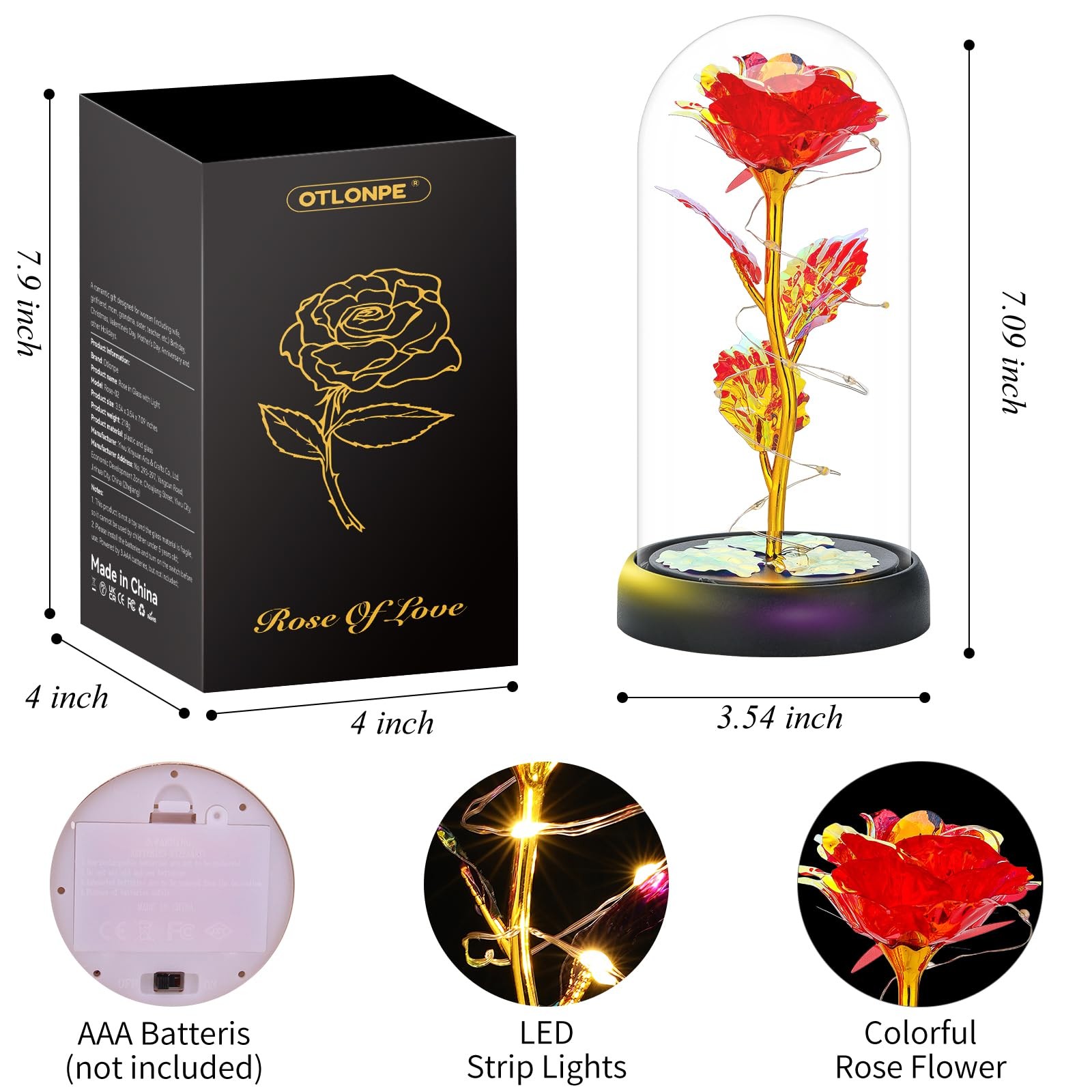 Otlonpe Mothers Day Flowers Gifts for Mom from Daughter Son, Preserved Foreve…