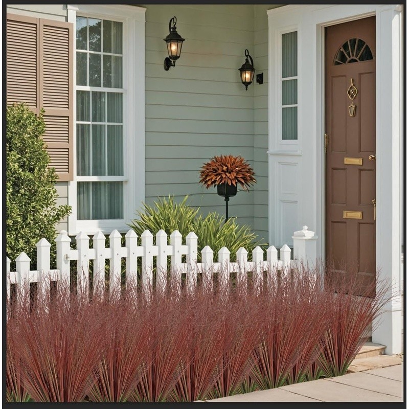 Artificial Wheat Grass Outdoor Plants Faux Greenery Decor Home Garden Party New