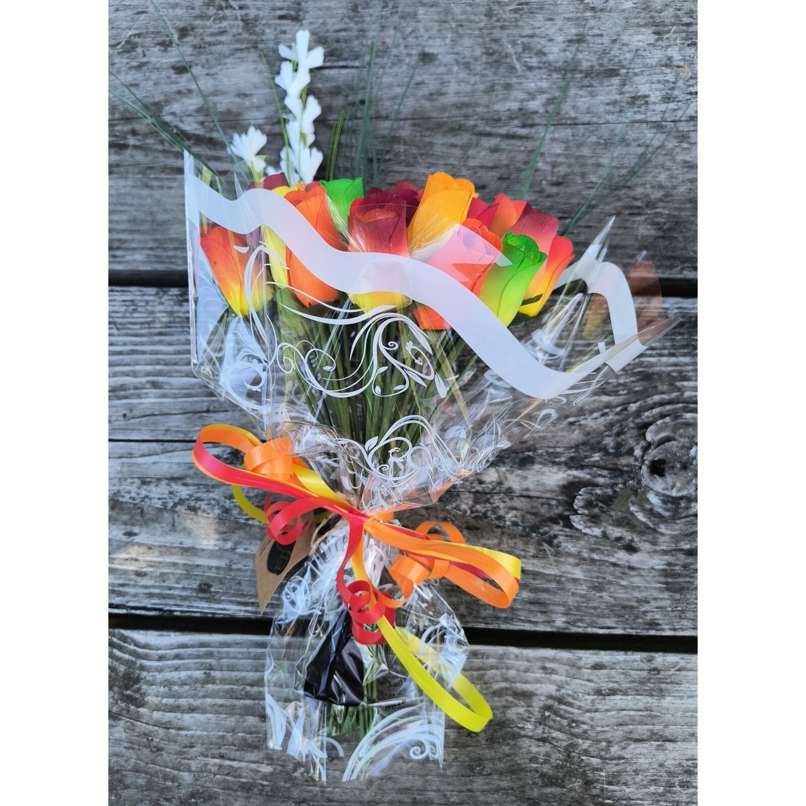 Fall Harvest Thanksgiving Flower Bouquet. The Original Wooden Rose 1, 2, 3 Dozen