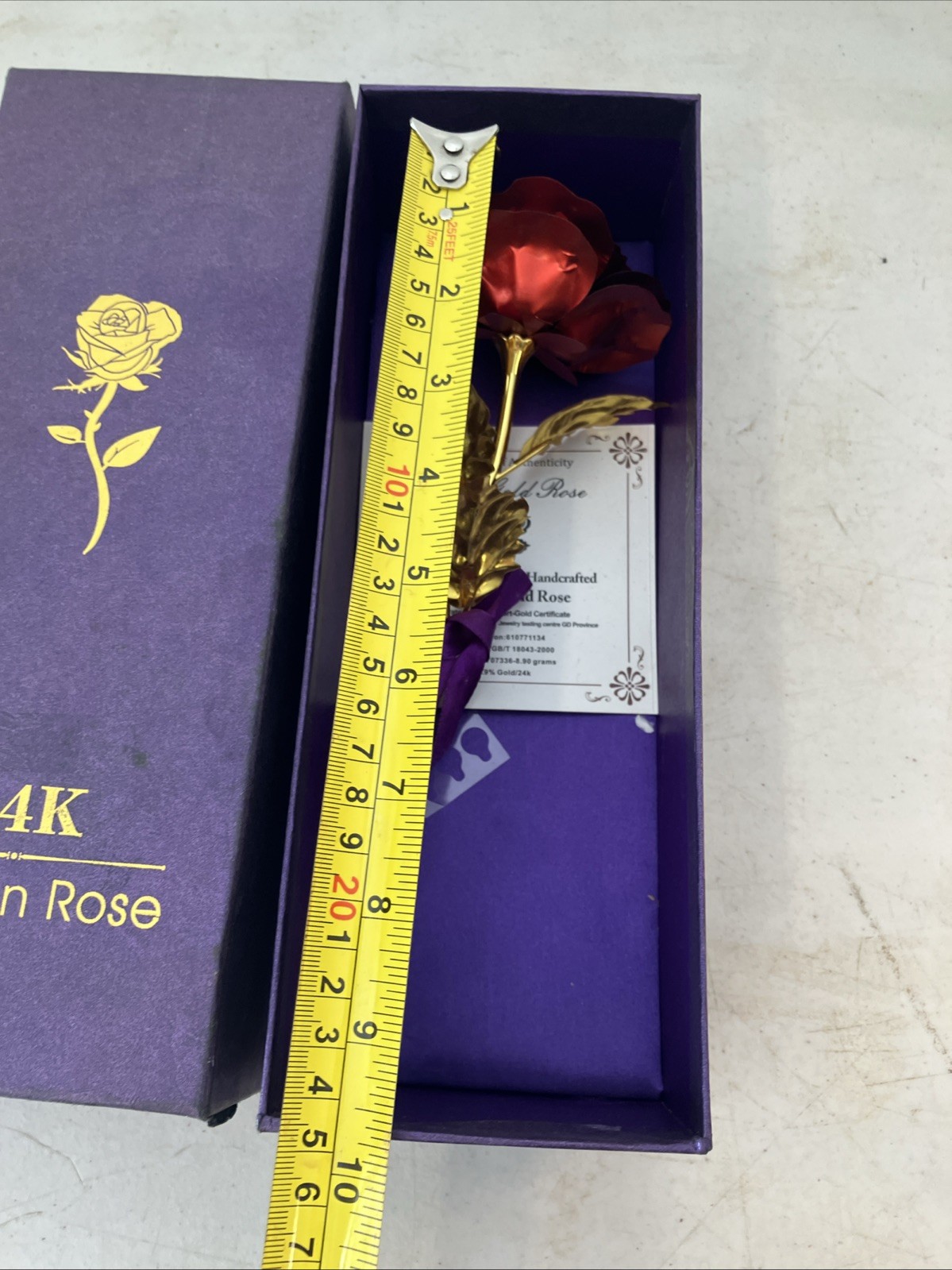 Gold Plated Real Rose 24K Dipped Flower Valentine’s Day Love Gifts For Her