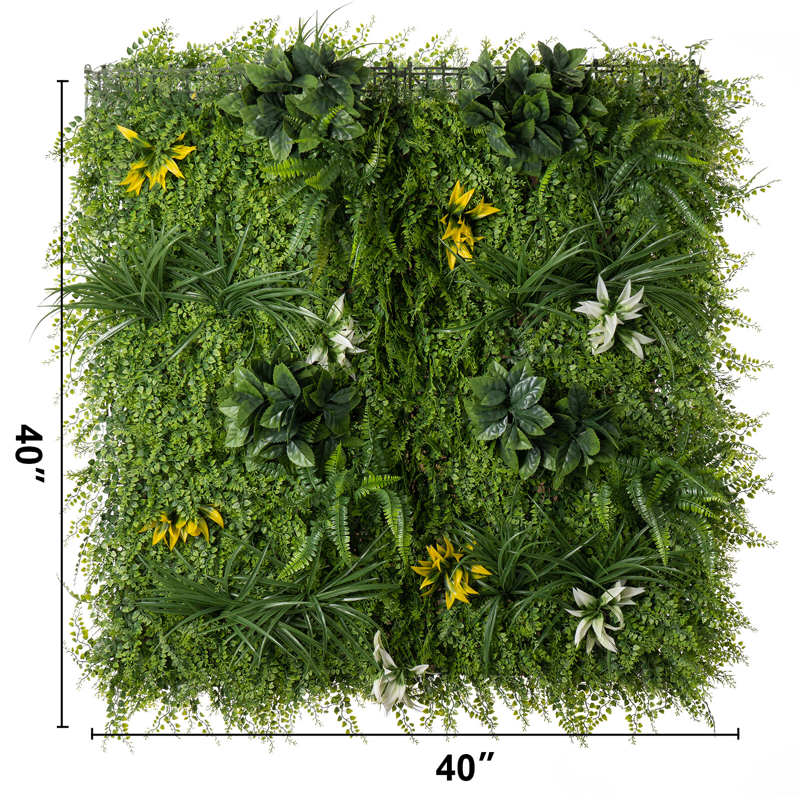 24pcs 20″x20″ Artificial Boxwood Wall Hedge Mat Decor Privacy Fence Panel Grass
