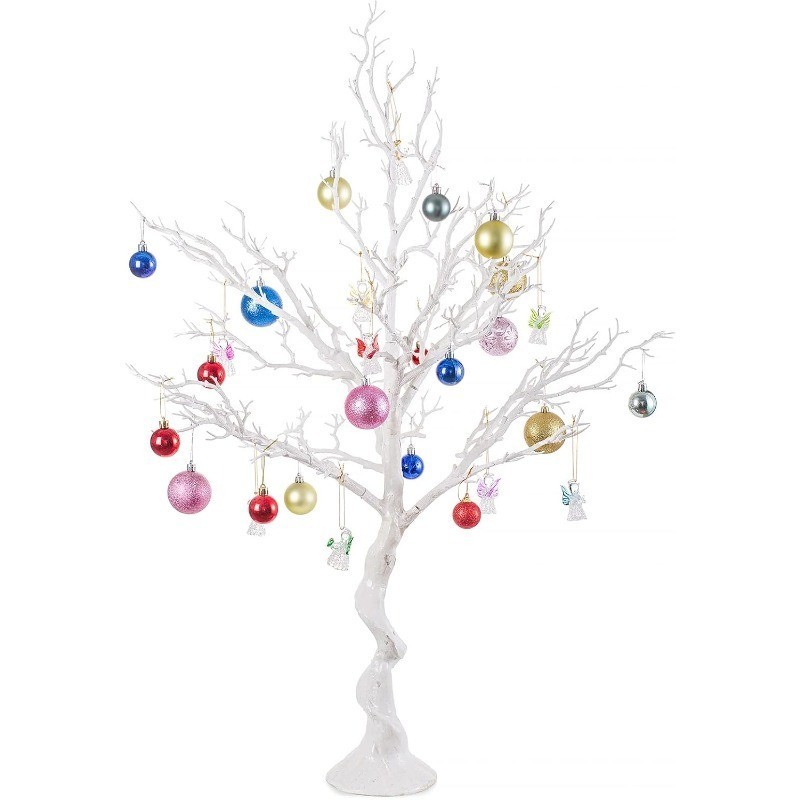 White Christmas Tree Branch Artificial 31.5 Inch Tall Manzanita Tree Halloween
