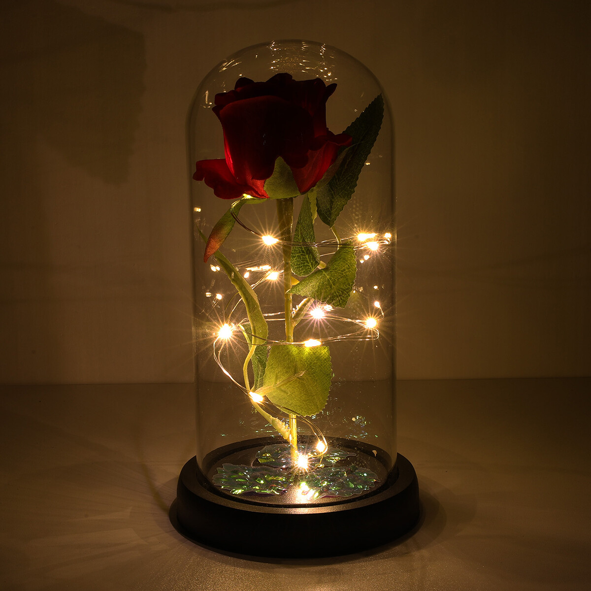 Regalos para mujeres cumpleaños rosa de cristal de galaxia eterna flor de Navida