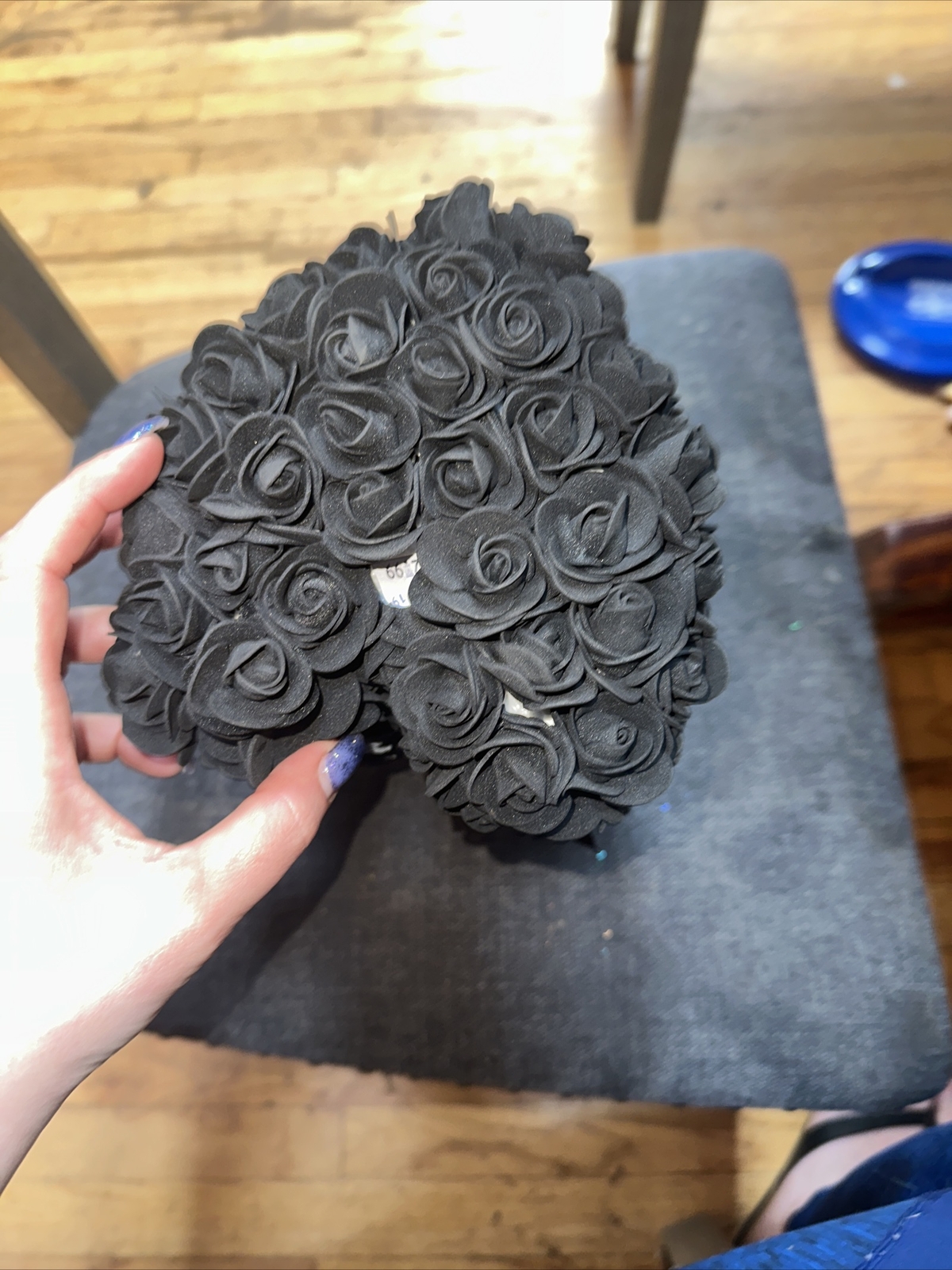 Valentine’s Day Birthday Gift Rose Bear Eternal Flower Teddy Bear black
