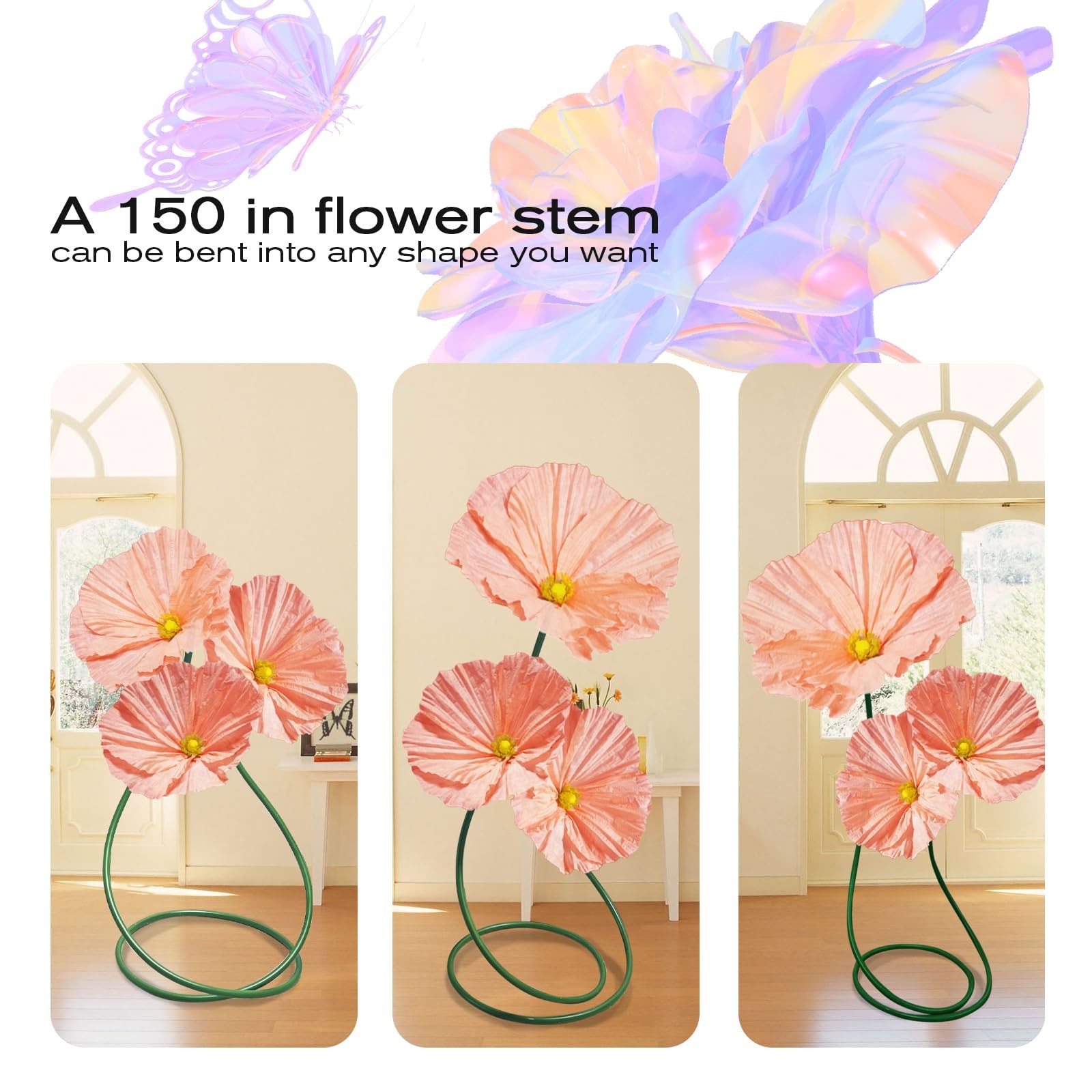 Large Flowers Artificial Flower Decoration – Wedding Giant Flowers Huge Artif…