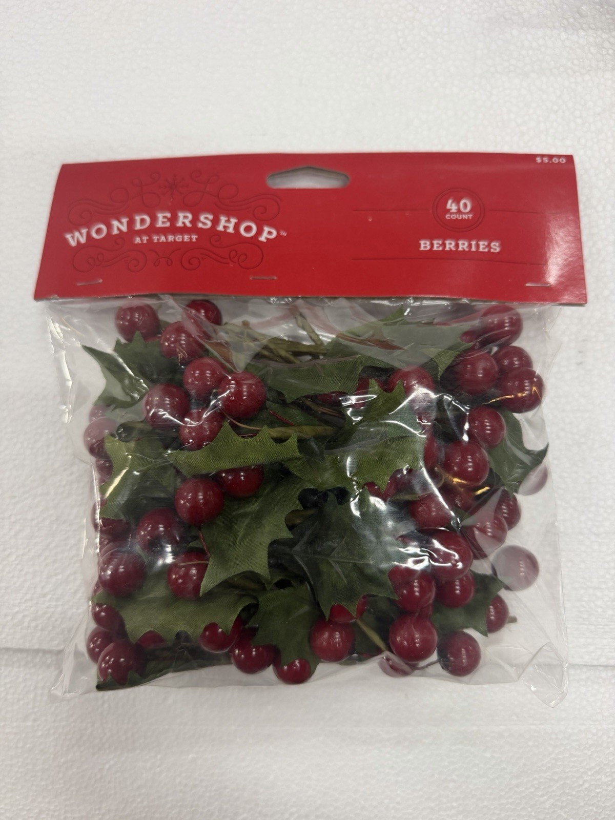 WONDERSHOP Ornamental Decorative berries . 8 BAGS!