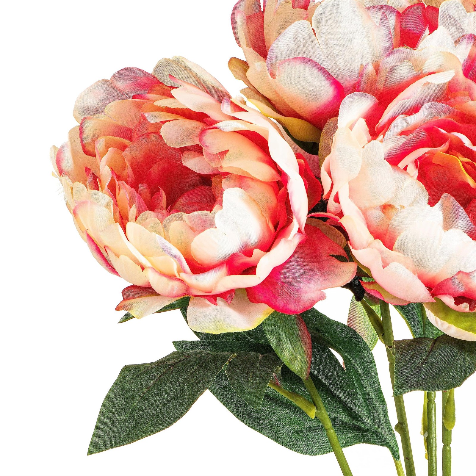 Vickerman 20″ Contemporary Plastic Artificial Peony Bunch in Pink