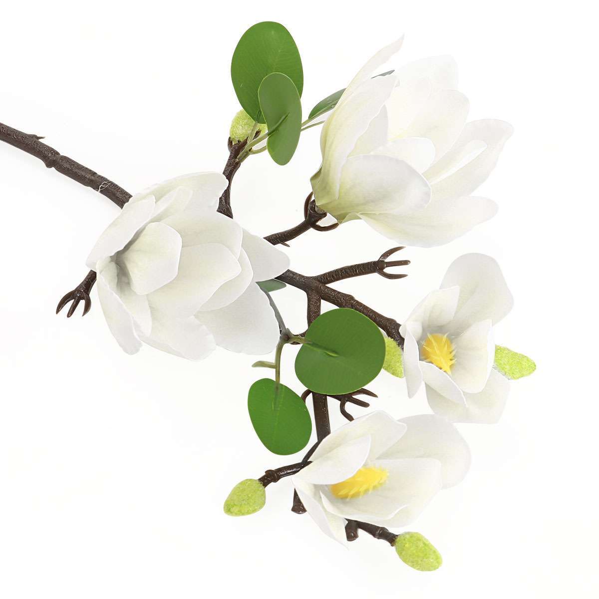 1/2X Faux Flower Magnolia Bouquet Artificial Flower Branch w/Stem Home Party lot