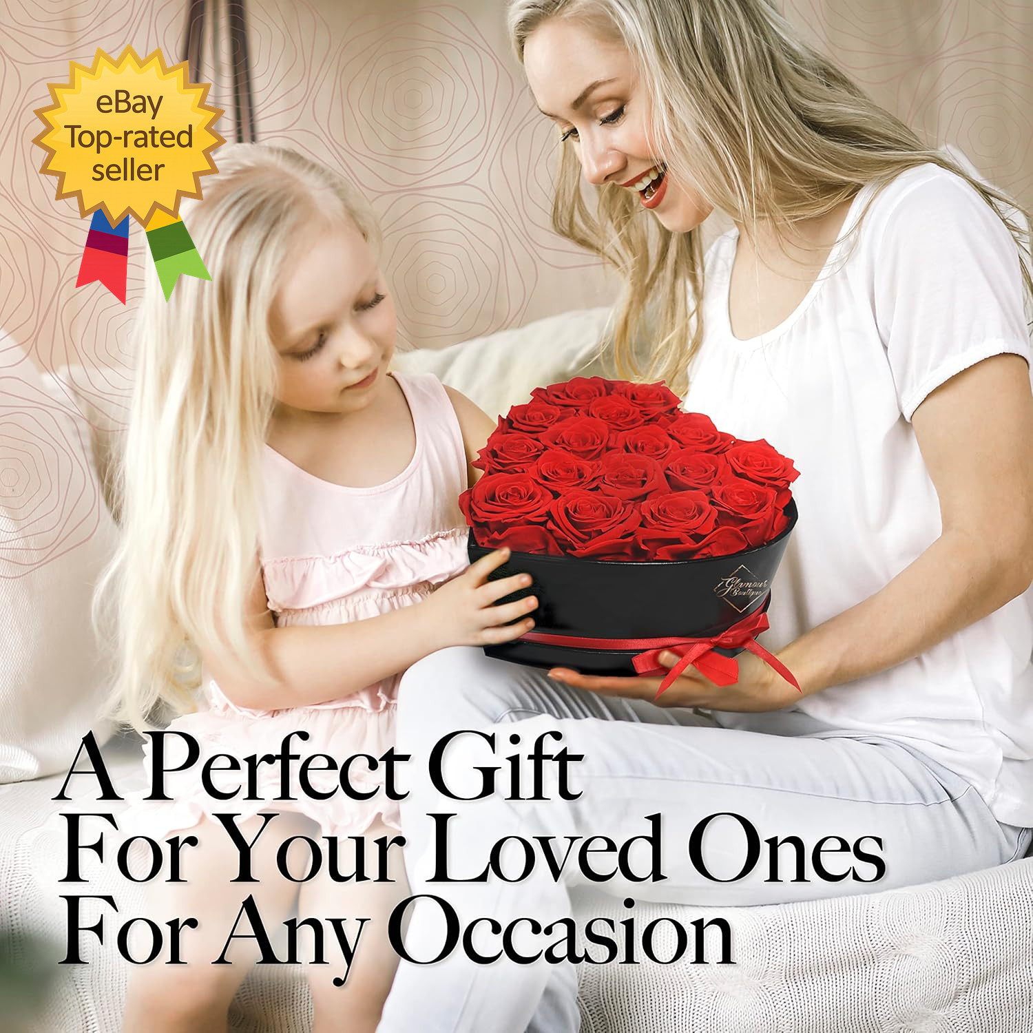 16 Flower Forever Heart Shape Box Eternal Preserved Roses Gift