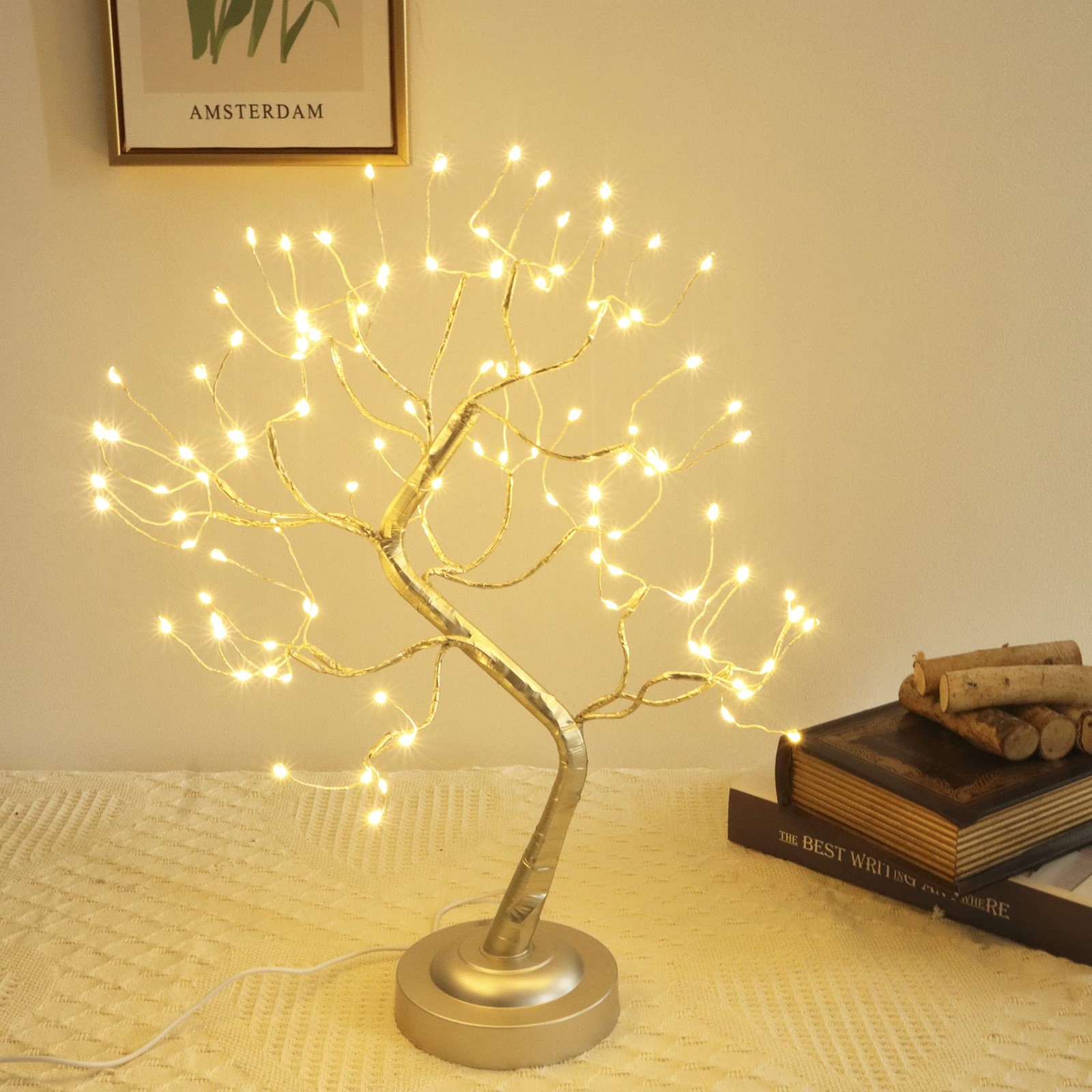 Fairy Light Tree 108 Twinkle Tree Fairy Light Spirit Tree Lamp Battery/USB Op…