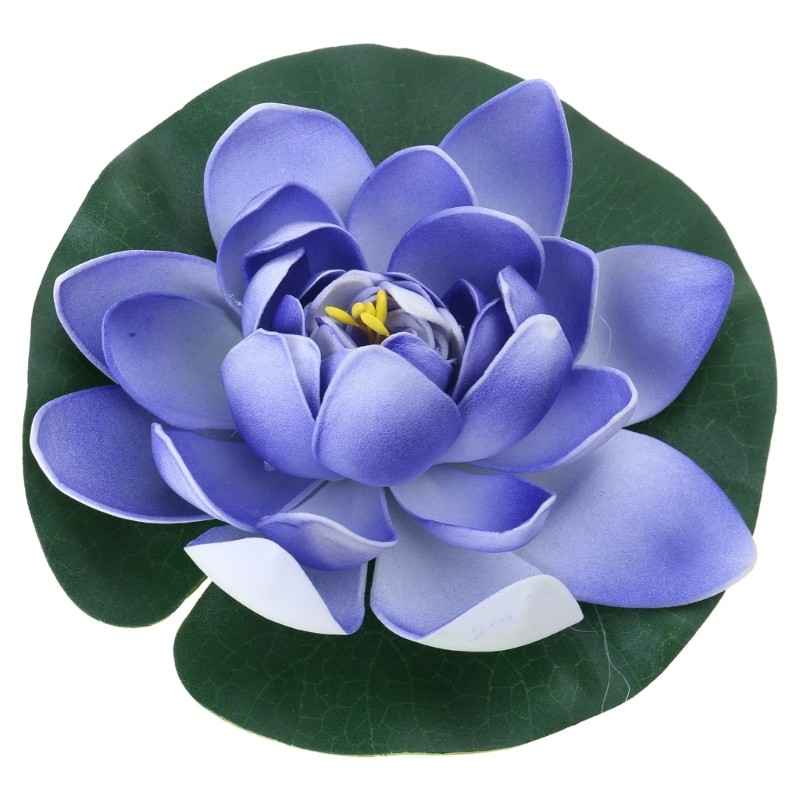 Realistic Water Lilies Flower Portable Flower for Indoor Outdoors Pond Decors