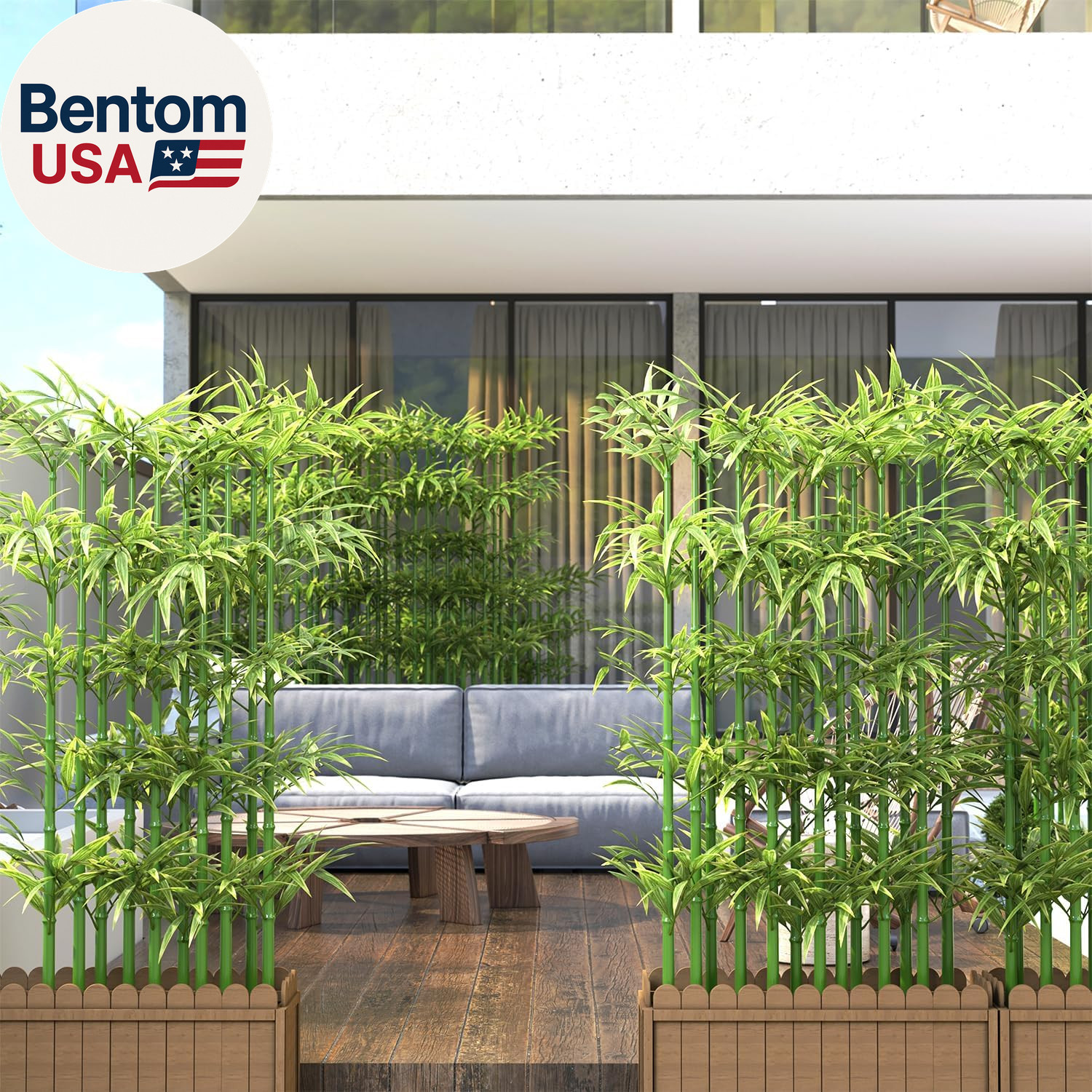5Ft Fake Bamboo Plant 10 Pack, Artificial Privacy Plants Indoor Outdoor Faux Bam