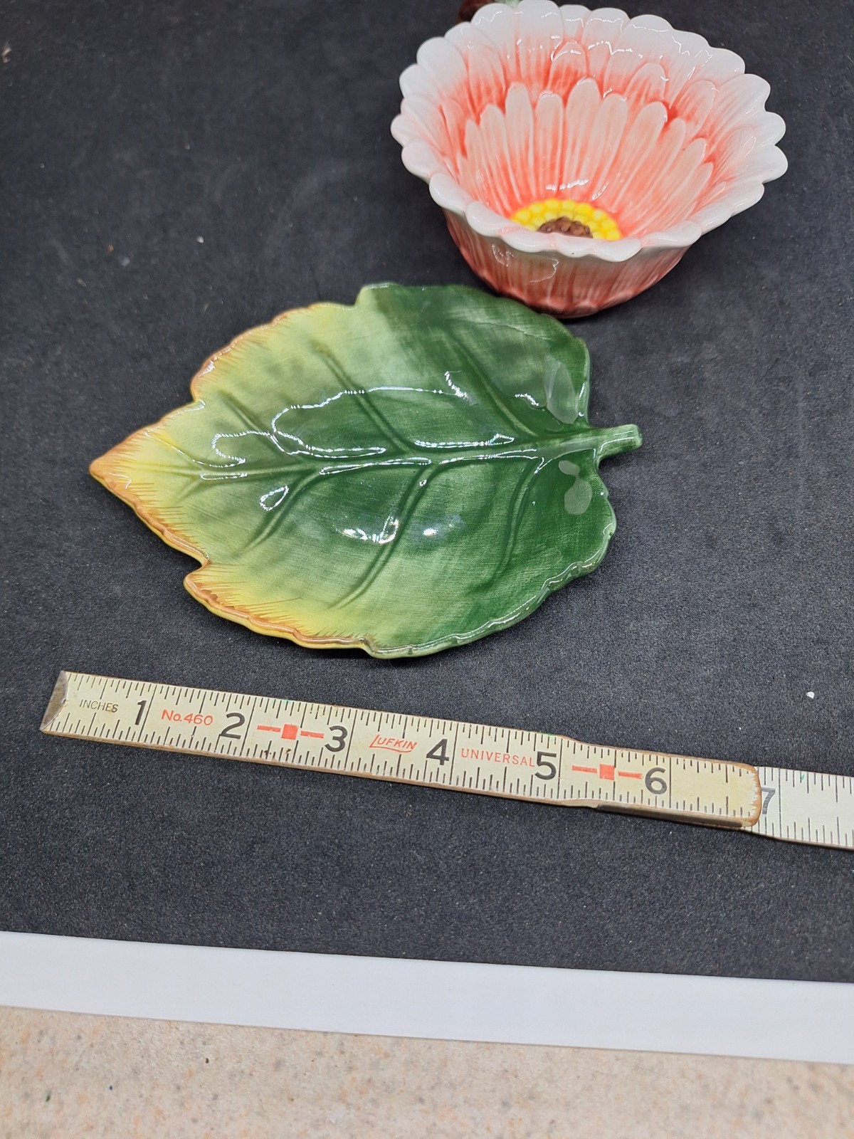 CornerRuby Garden Collection Pink Daisy Flower Teacup Leaf Saucer Set Ceramic