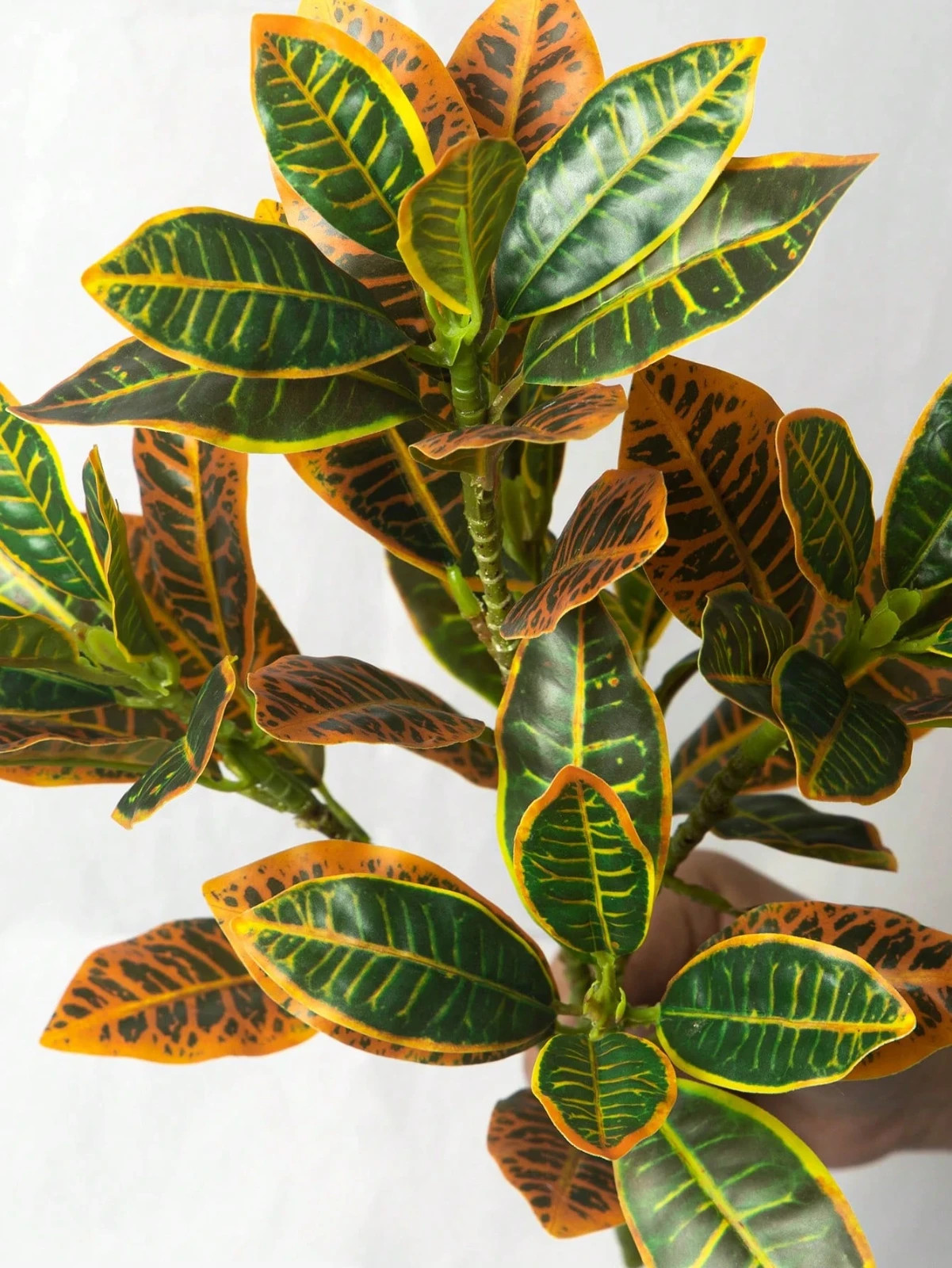 1pc Artificial Ficus Tree With Color Changing Leaves 41cm/16.14in-52Leaves no po