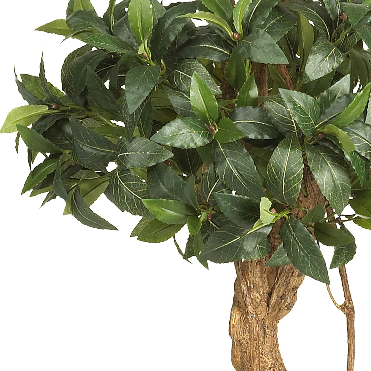 4Ft. Sweet Bay Double Ball Topiary Silk Tree – Lifelike Indoor Decor