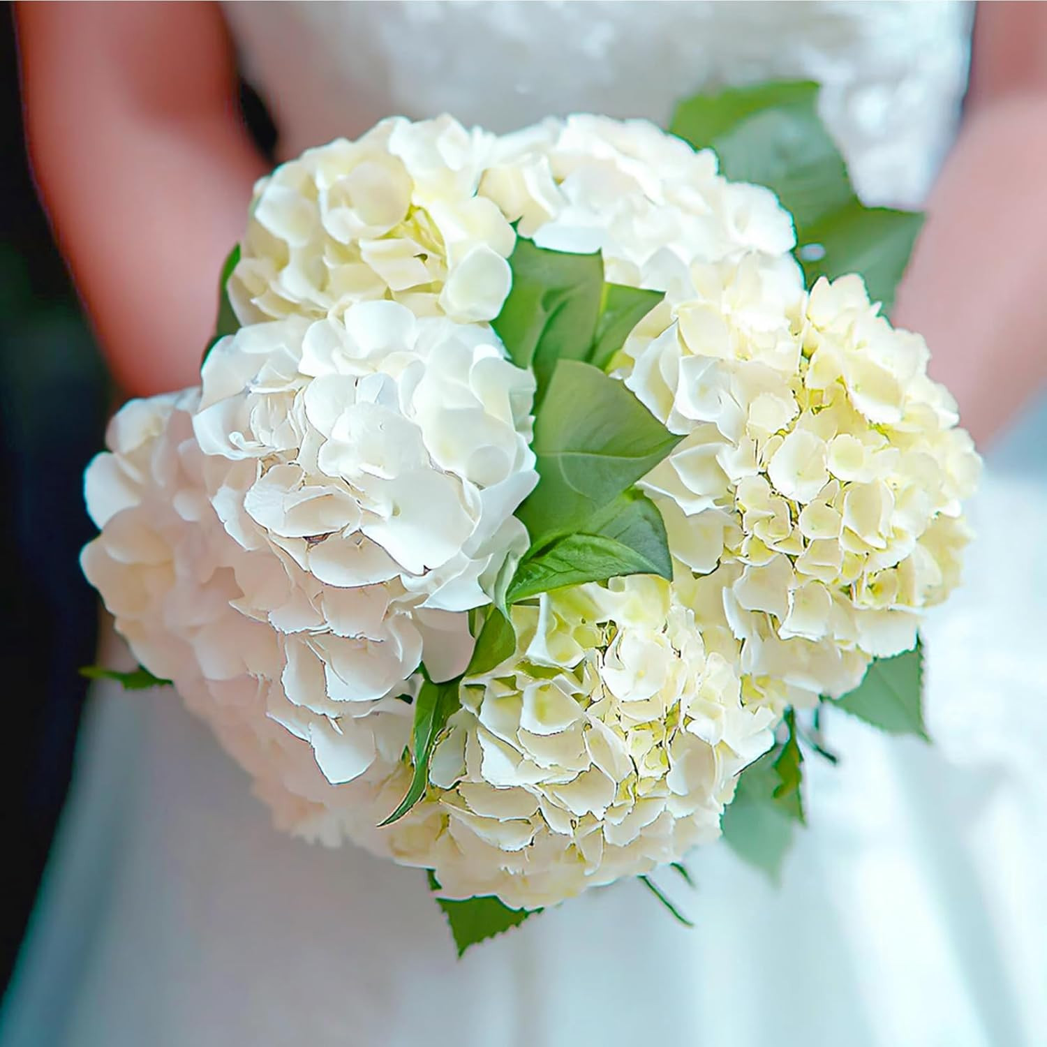 304PCS Champagne Silk Hydrangea Flowers for Home Wedding Party Decor