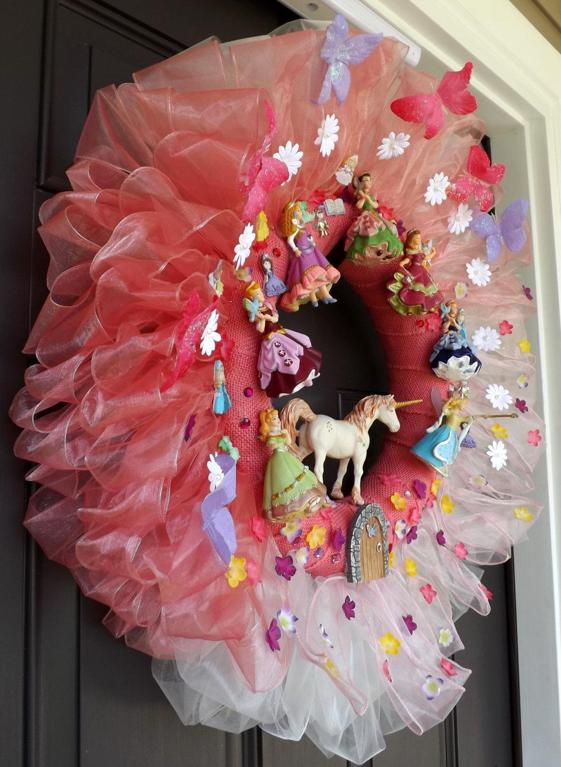 26″ Wonderful Handmade Wreath baby shower girl gift – Fairy tale