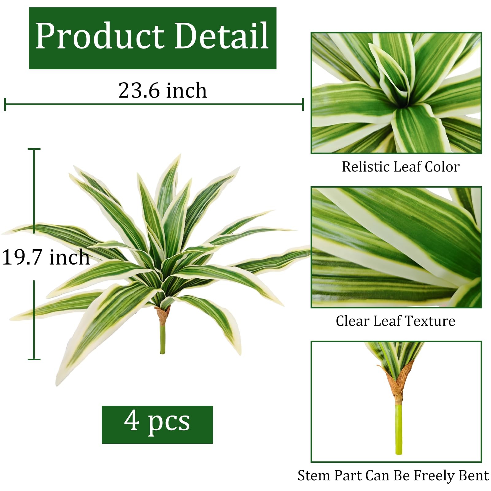 Cherica Fake Ferns, Faux Outdoor Plants UV Resistant,3D Real Touch Fake Plant…