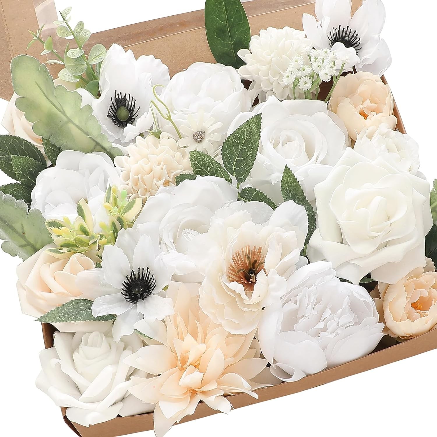 Lavender Violet Lilac Artificial Flowers Fake Roses Peonies Dahlias Greenery