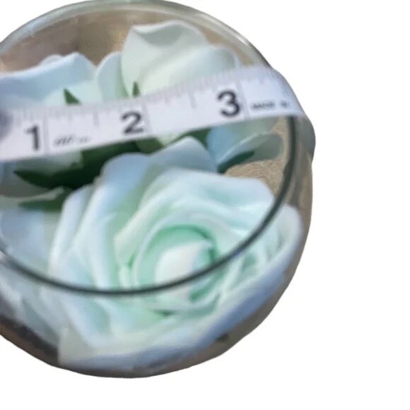 NWOT Custom Artificial Rose Flower Vase/Candle Holder