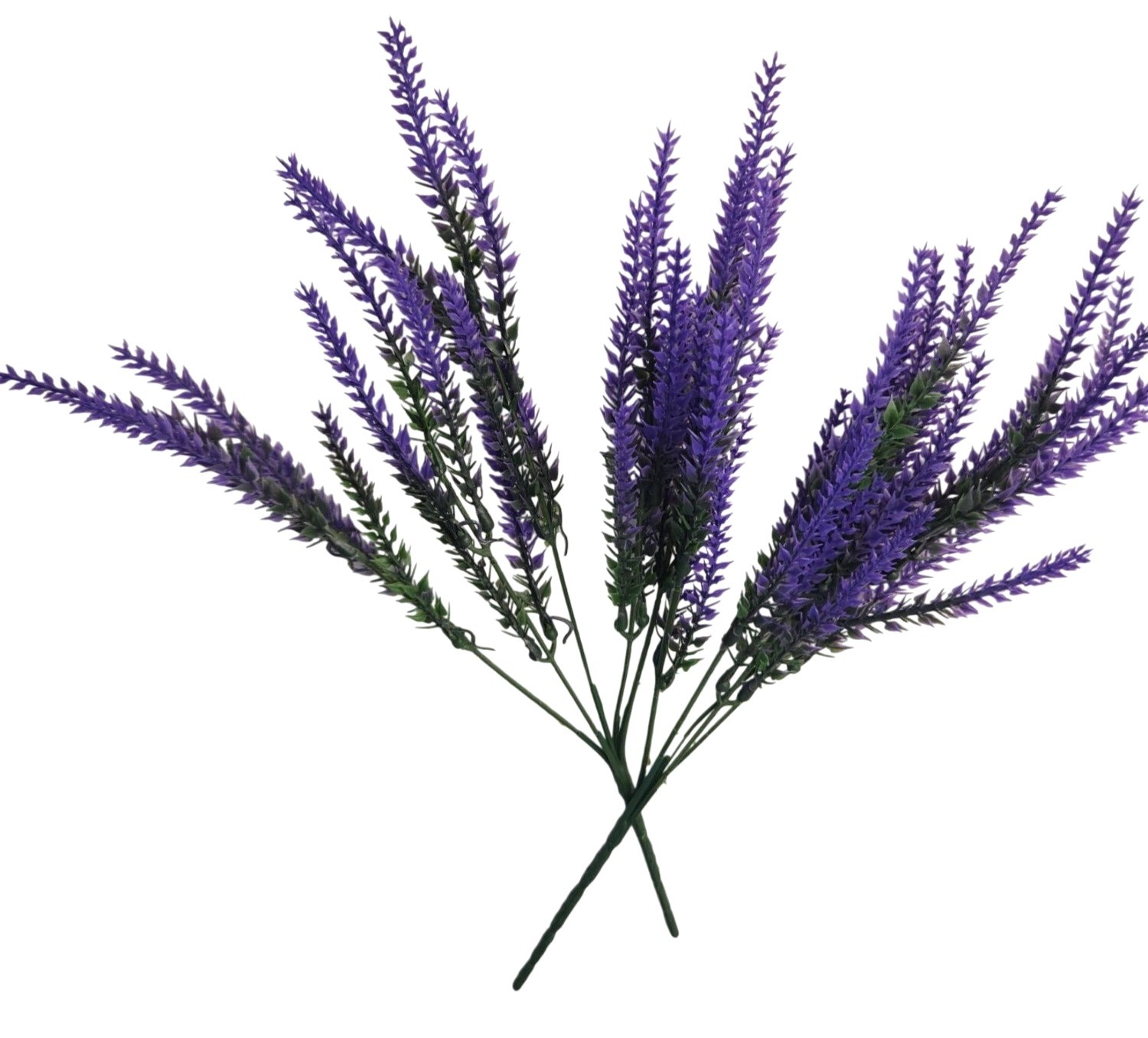 Purple Faux Lavender Stems Artificial Salvia Flowers Faux Greenery Picks French