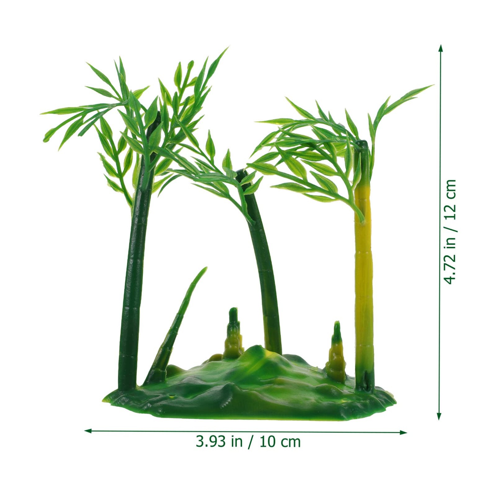 Realistic Bamboo Bonsai Tree Miniature 4.72X3.93X2.36In Artificial Small Bamb…