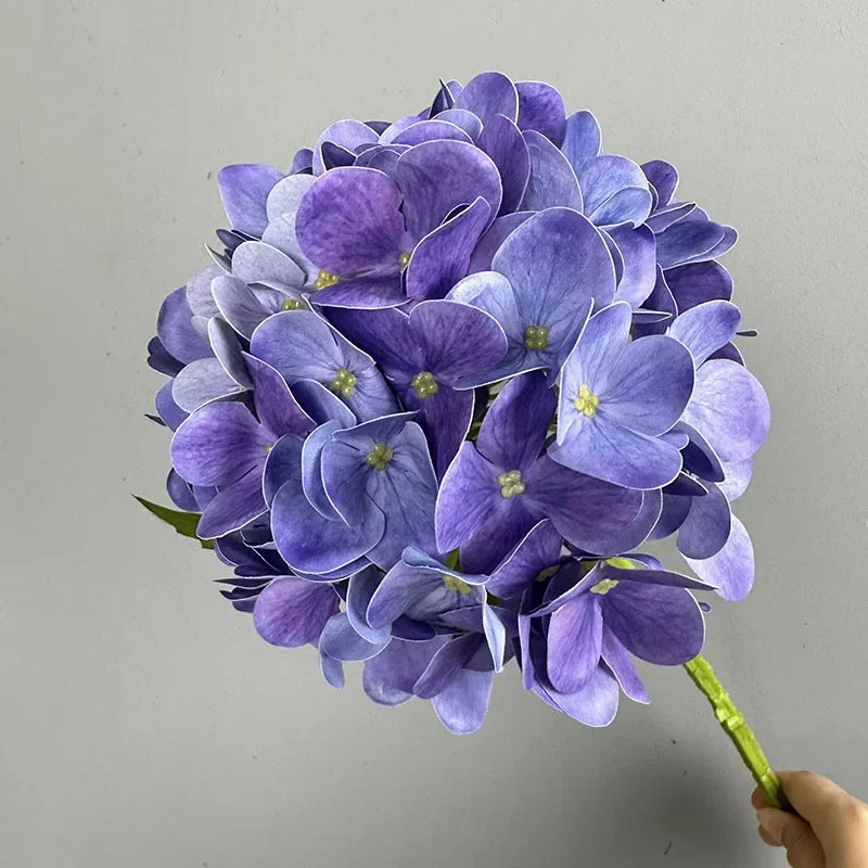 New Hydrangea Artificial Flower Real Touch Moisturizing Fake Flower Bouquet for