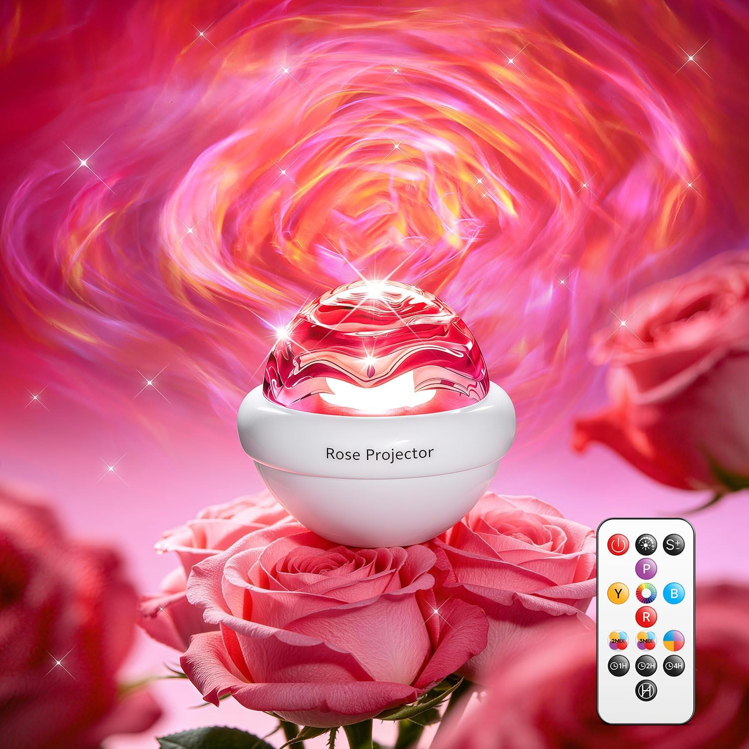 Rose Birthday Gifts for Women Flower Lamp with 11 Mixed+4 Solid Colors, Dimmable
