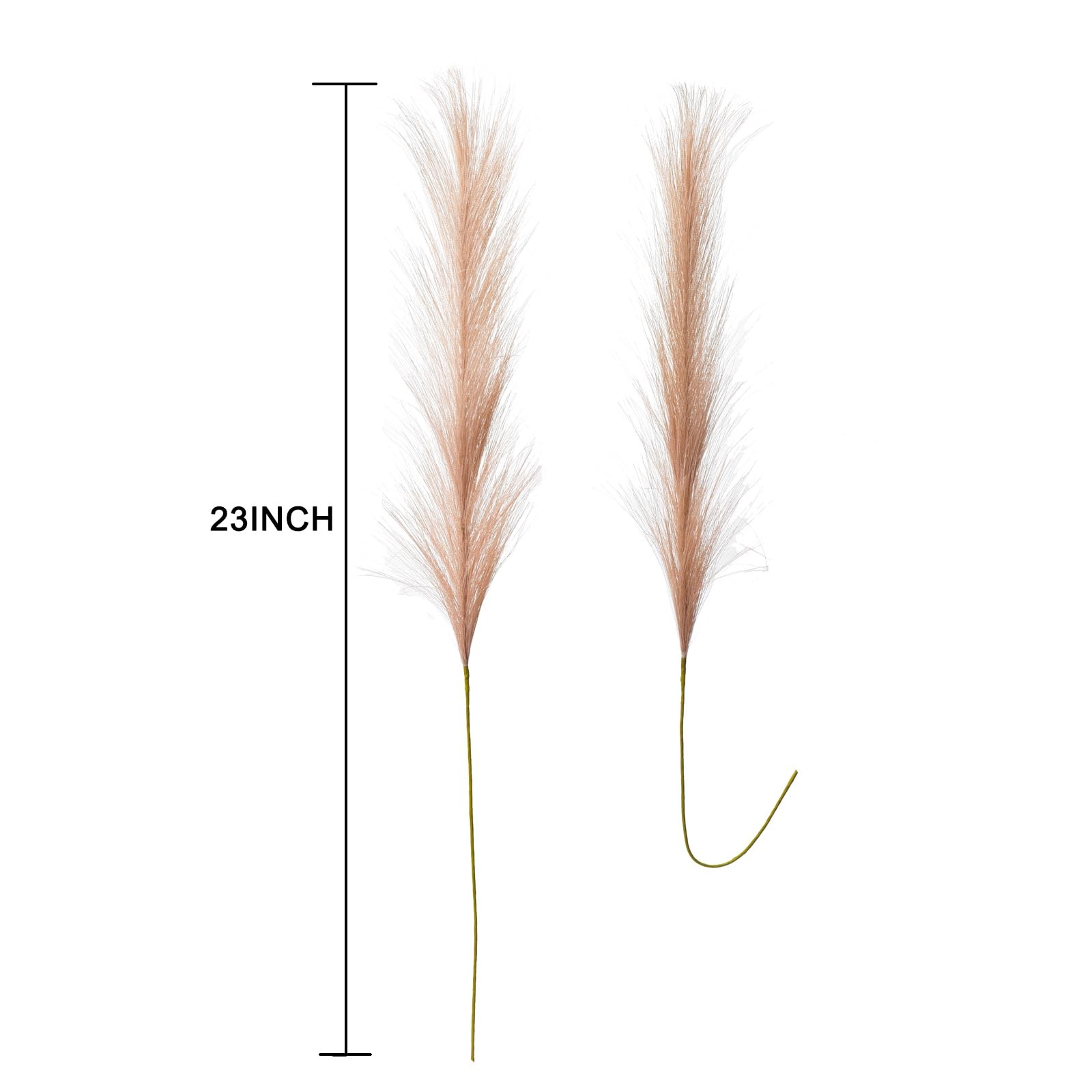 Beige Faux Pampas Grass Bouquets Artificial Fake Reed Flowers 23 In 16 PCS