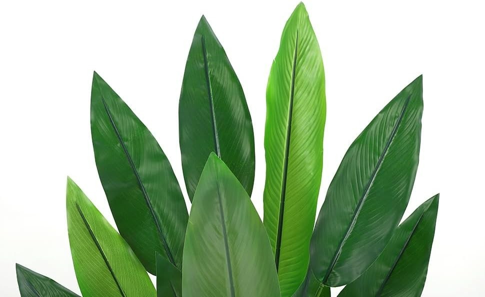 Artificial Bird of Paradise Plant 7 ft(84 in) Fake Palm Tree for Indoor Outdoor