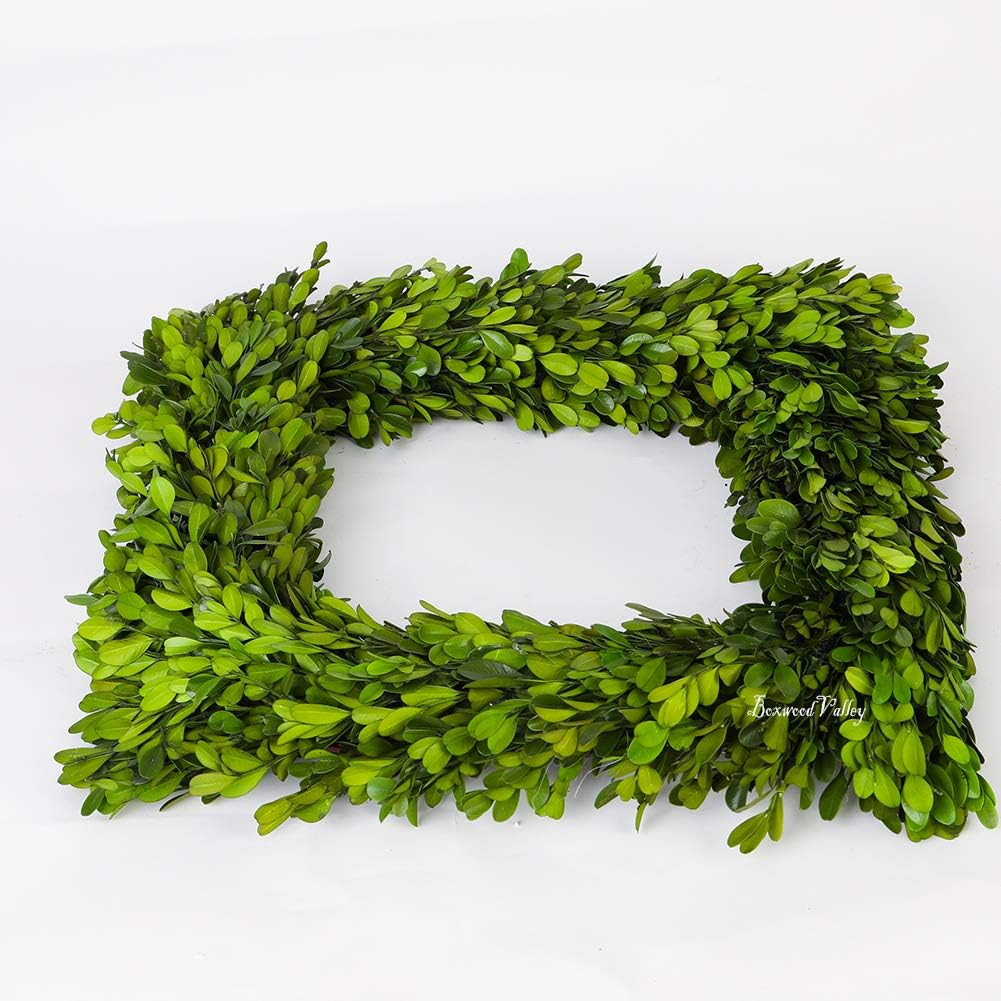 Preserved Boxwood Wreath, Christmas Wreath Wedding Home Decoration, Farmhouse St