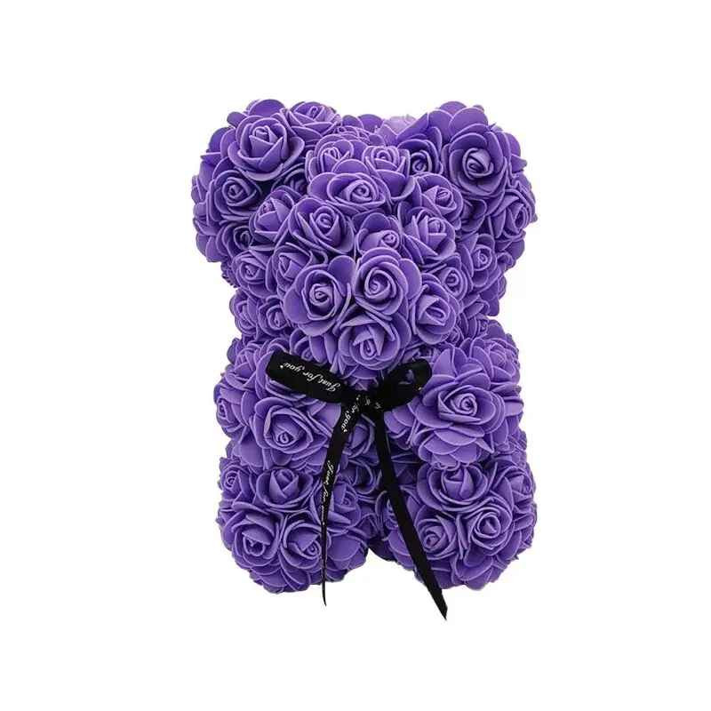 Wedding Rose Teddy Bear With Box For Women Valentines Girlfriend Birthday Gifts