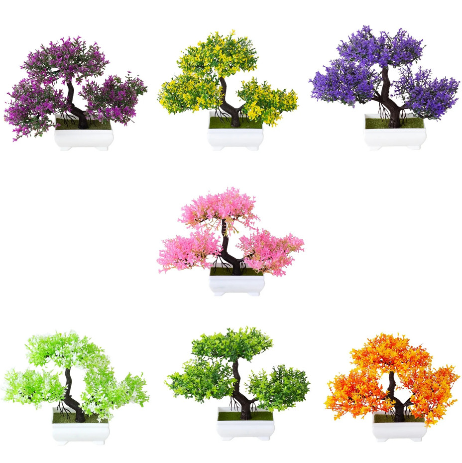 1 pc Artificial Bonsai Tree Set Decorative Plants for Home Holiday Decor