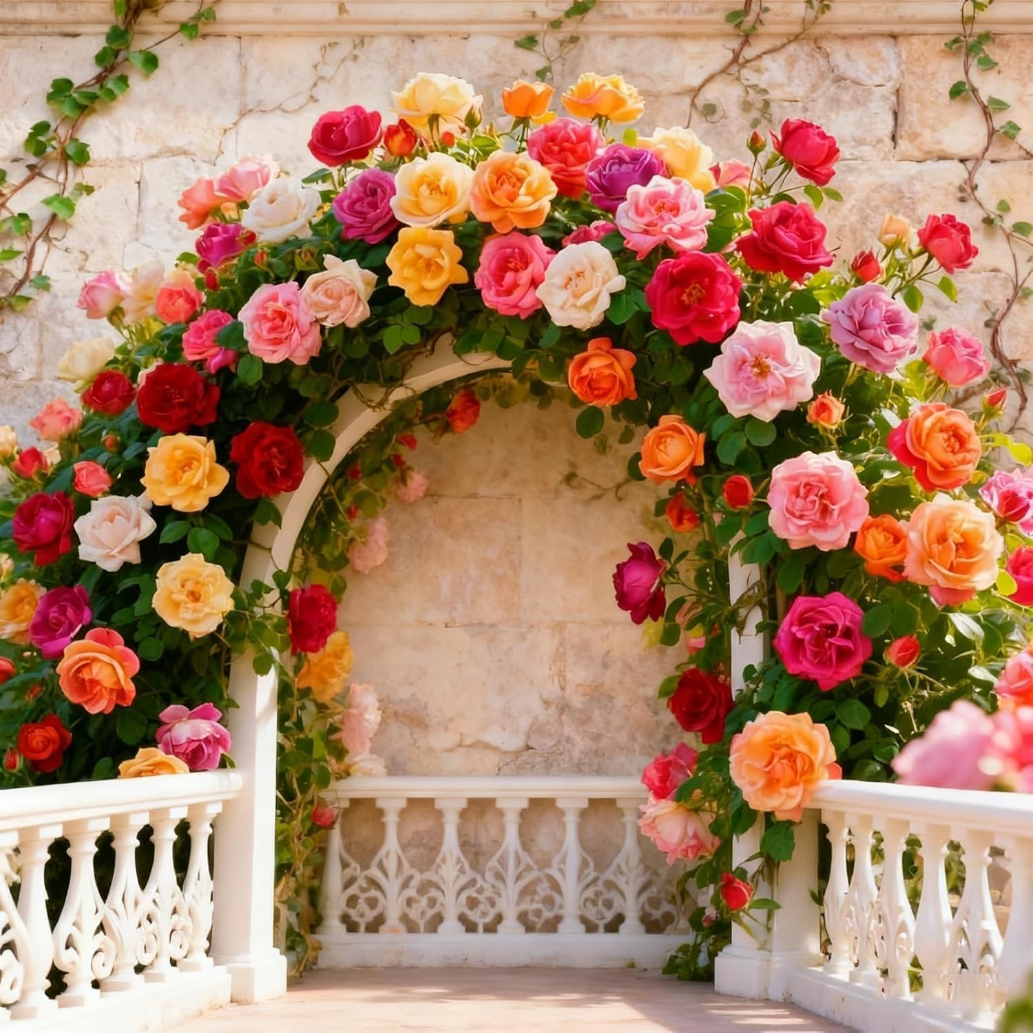 300+Climbing Rose Bush Seeds for Planting Outdoors-Perennial Flowering Plant for